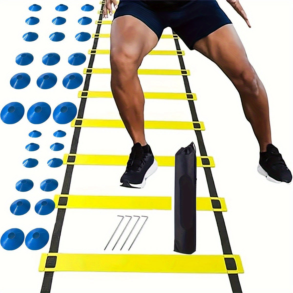 Professional Agility Ladder & Discs Combo Set