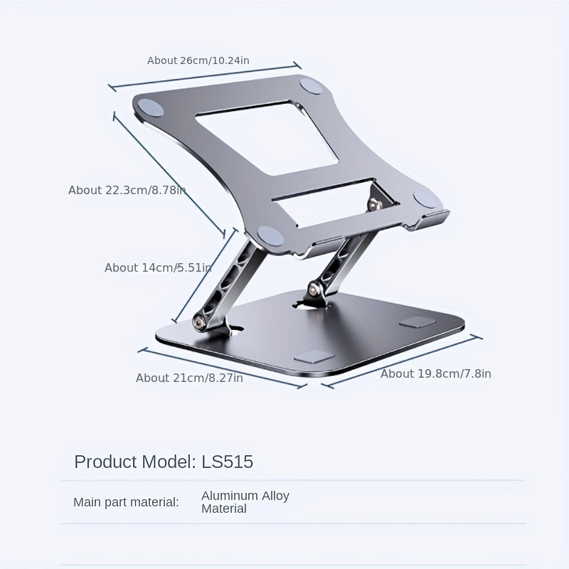 Portable Aluminum Laptop Stand Fits 10-17 Inch MacBook Pro/Air