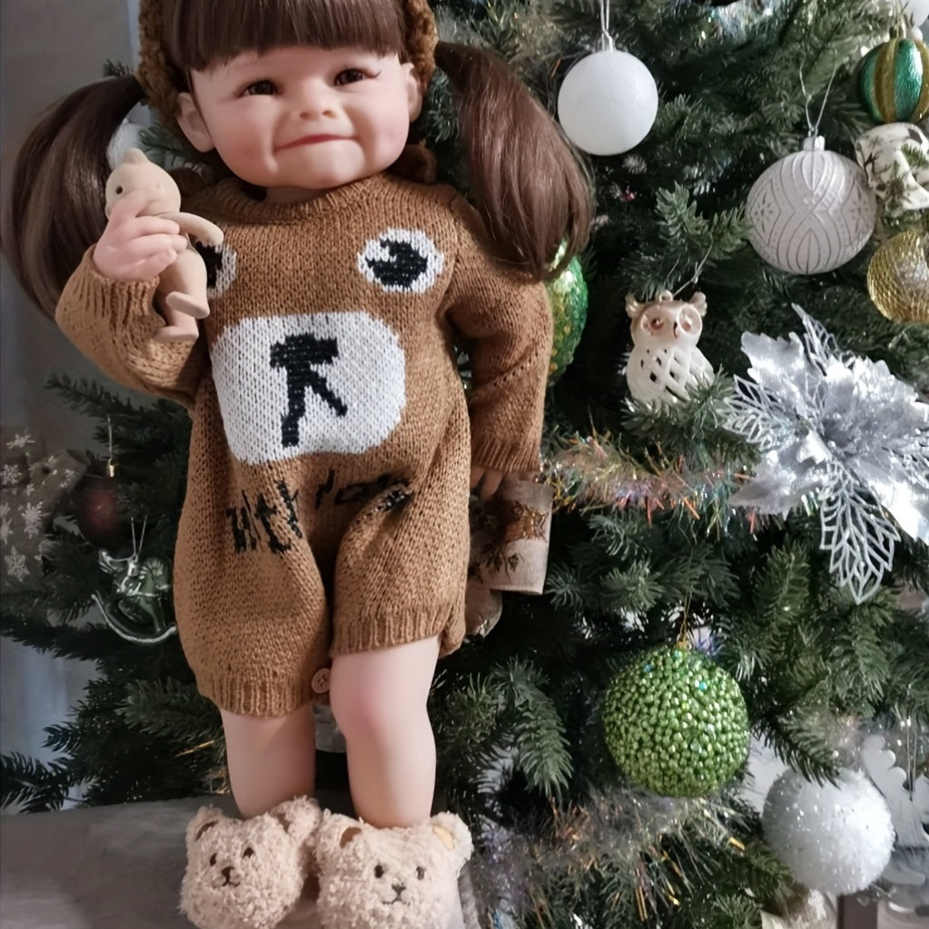 Realistic 55cm Full Silicone Doll with Submergible Wig