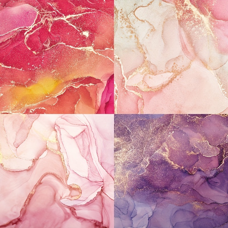 6 Inch Pattern Paper for DIY Photo Album Scrapbook - Foil Colors