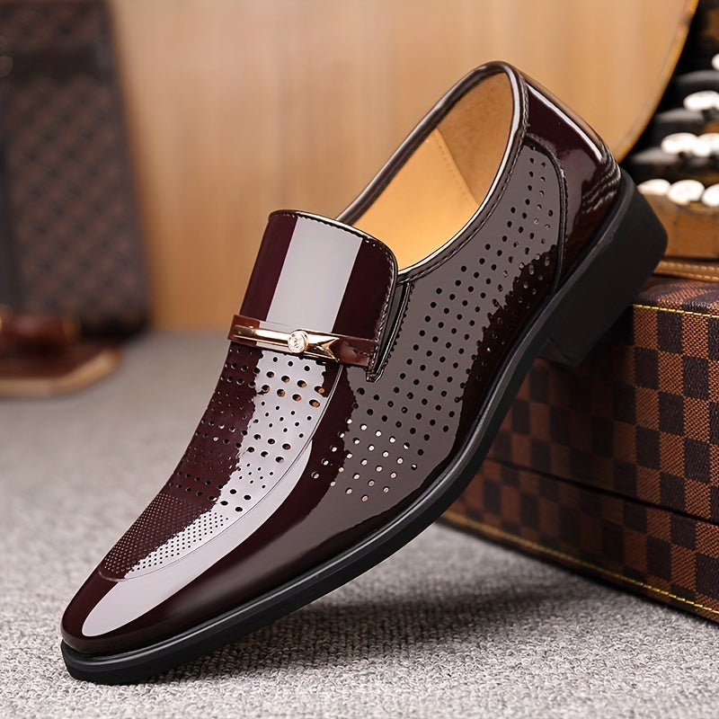Men's Slip On Dress Shoes Breathable Smart Casual Outdoor Walking Shoes