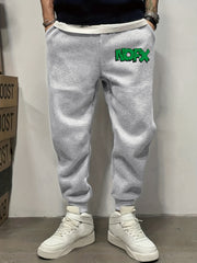 NOFX Letter Print Casual Joggers Men's Pants Drawstring