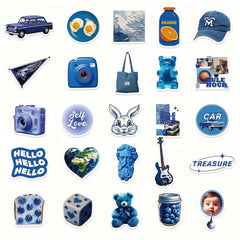 50pcs Dark Series Graffiti Stickers for DIY Decoration, Waterproof Sticker Pack