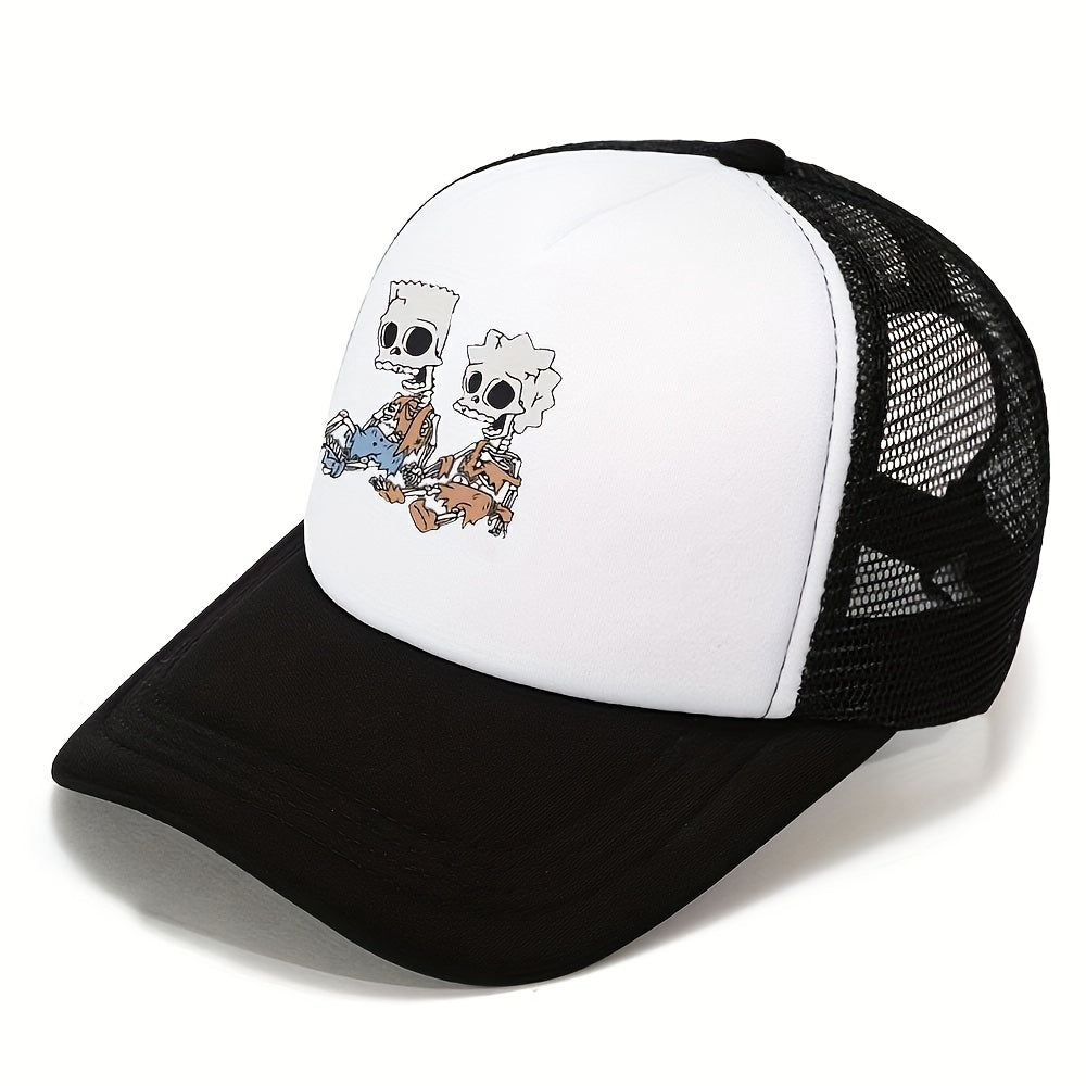 Men's Baseball Cap Outdoor Sun Hat Mesh Breathable Adjustable Dad Cap