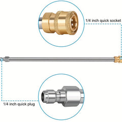 High Pressure Lance Washer Gun Extension Wand 2 54 10 Quick Connect