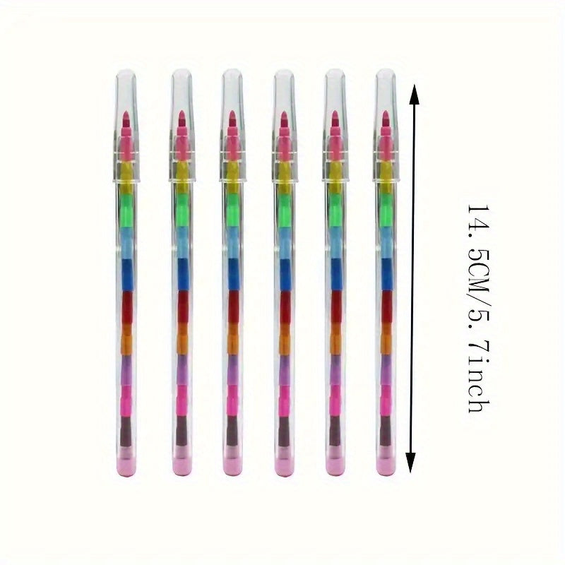16pcs Colored Graffiti Crayons Back to School Supplies Kids Party Favors