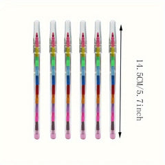16pcs Colored Graffiti Crayons Back to School Supplies Kids Party Favors