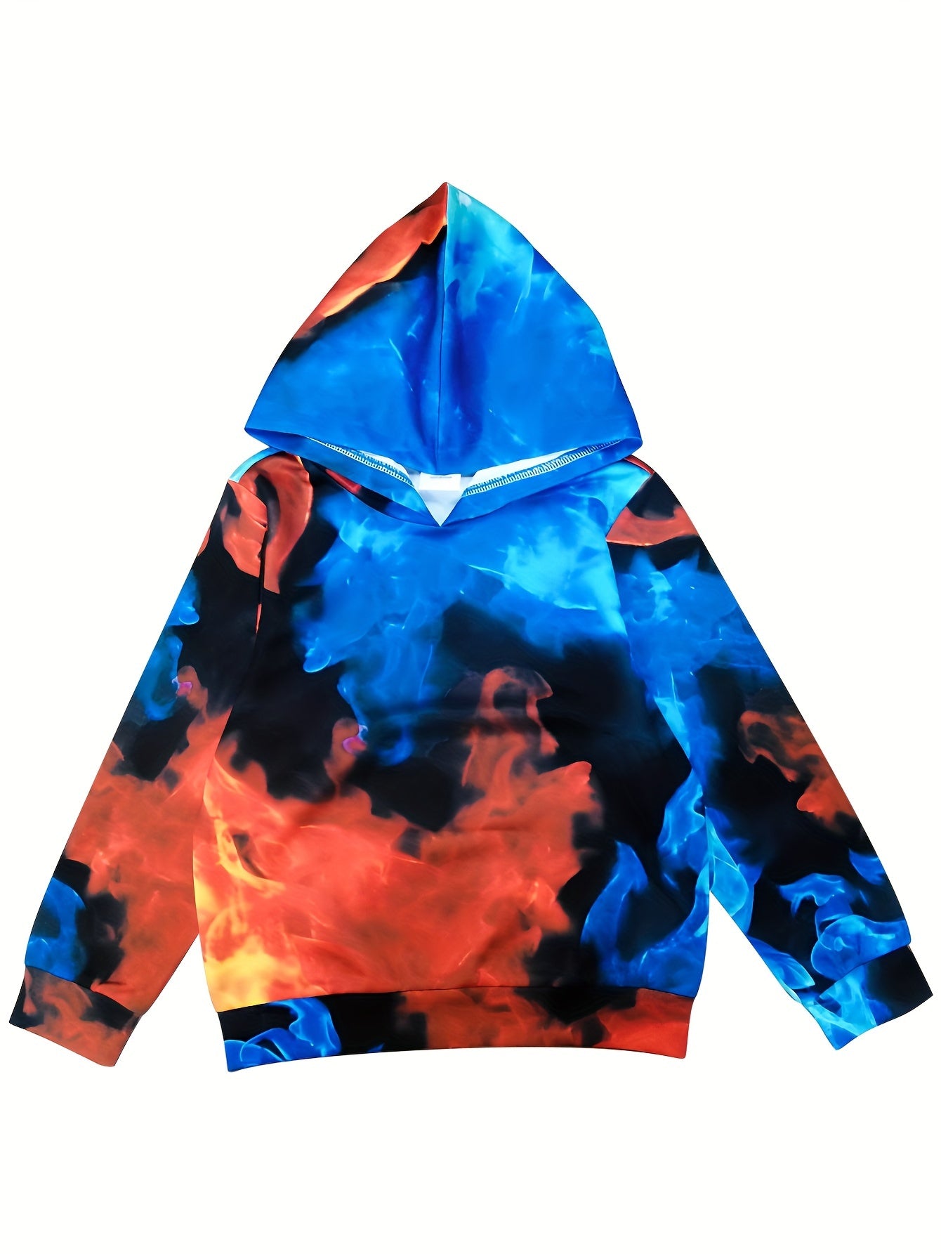 Girls Flame Graphic Hoodies Comfy & Casual Sports Gift