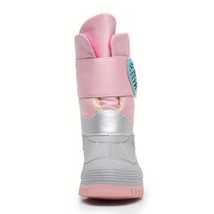 Girls' High Top Snow Boots Warm Cozy Non-slip Plush Outdoor Shoes