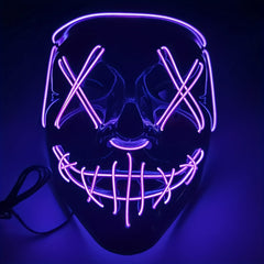 Men's LED Mask Glows In Dark for Parties