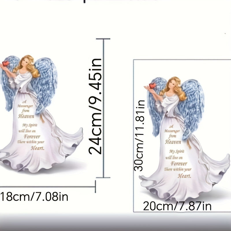 Angel Christmas Ornament Sticker Window Glass Decoration PVC Sticker