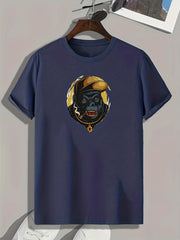Chimpanzee Print Men's Comfy T shirt