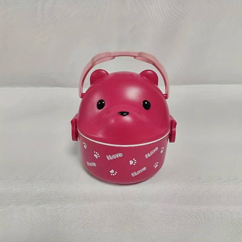 Bear-Shaped Leakproof Lunch Box with Handle