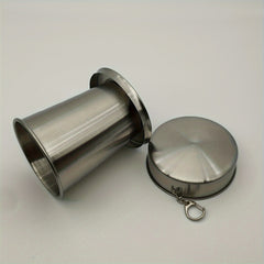 Stainless Steel Folding Cup Portable Mini Wine Cup For Outdoor Camping