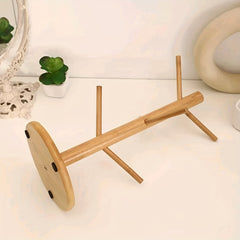 Bamboo Cup Storage Rack for Home Kitchen and Coffee Bar Decor