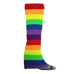 Rib Knit Leg Warmers Knee High Socks Women's Stockings & Hosiery
