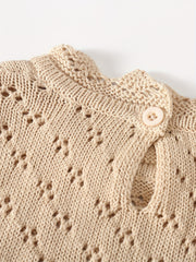 Baby Hollow Out Sweater Romper Newborn Knitted Jumpsuit