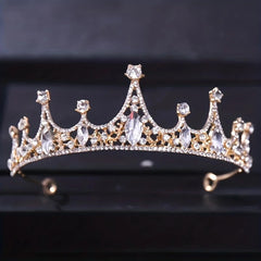 Vintage Rhinestone Crown Princess Headband for Girls