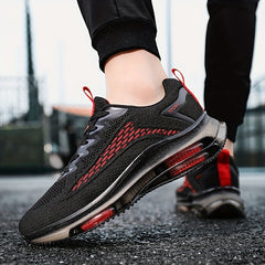 Men's Plus Size Air Cushion Shoes - Breathable Sneakers for Jogging & Hiking
