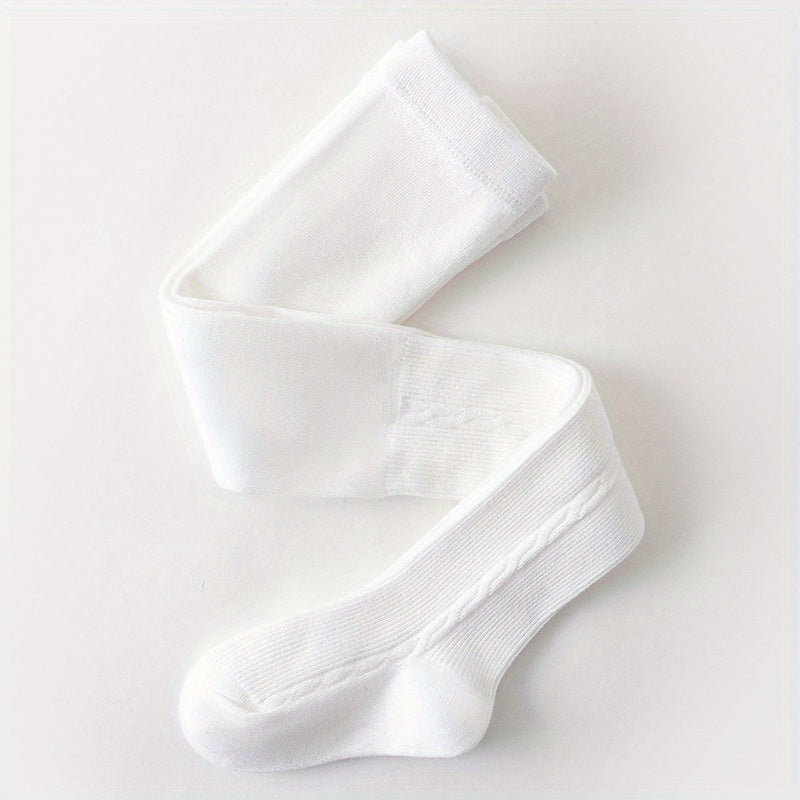 Girls Plain Leggings Breathable Comfortable Tights Socks For Kids