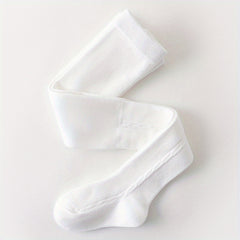 Girls Plain Leggings Breathable Comfortable Tights Socks For Kids