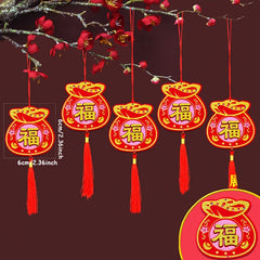 5pcs Tassel Chinese Year Pendant Outdoor Party Decorations