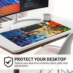 Colorful Gaming Mouse Large Rubber Base Mousepad For Work Gaming