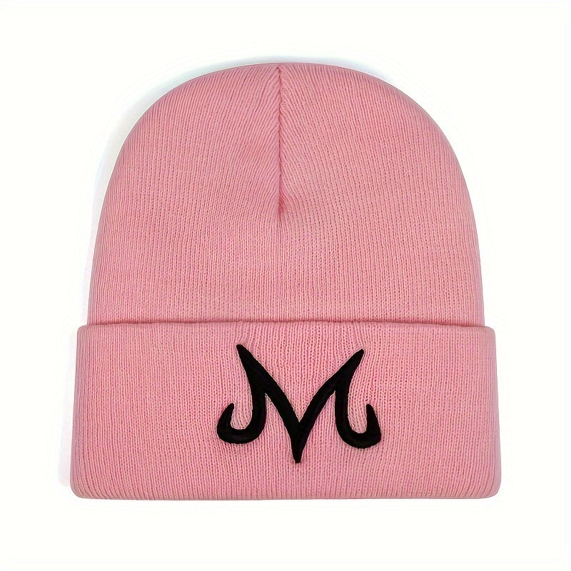 Winter Knitted Beanie Hat with Ear Protection for Outdoor Skiing