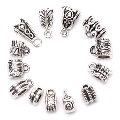 120Pcs Metal Connectors Spacer Beads for DIY Jewelry Making