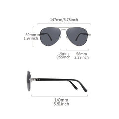 HD Polarized Double Bridge Unisex Sunglasses
