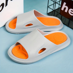 Men's Massage Slides Non Slip Slippers for Indoor Outdoor