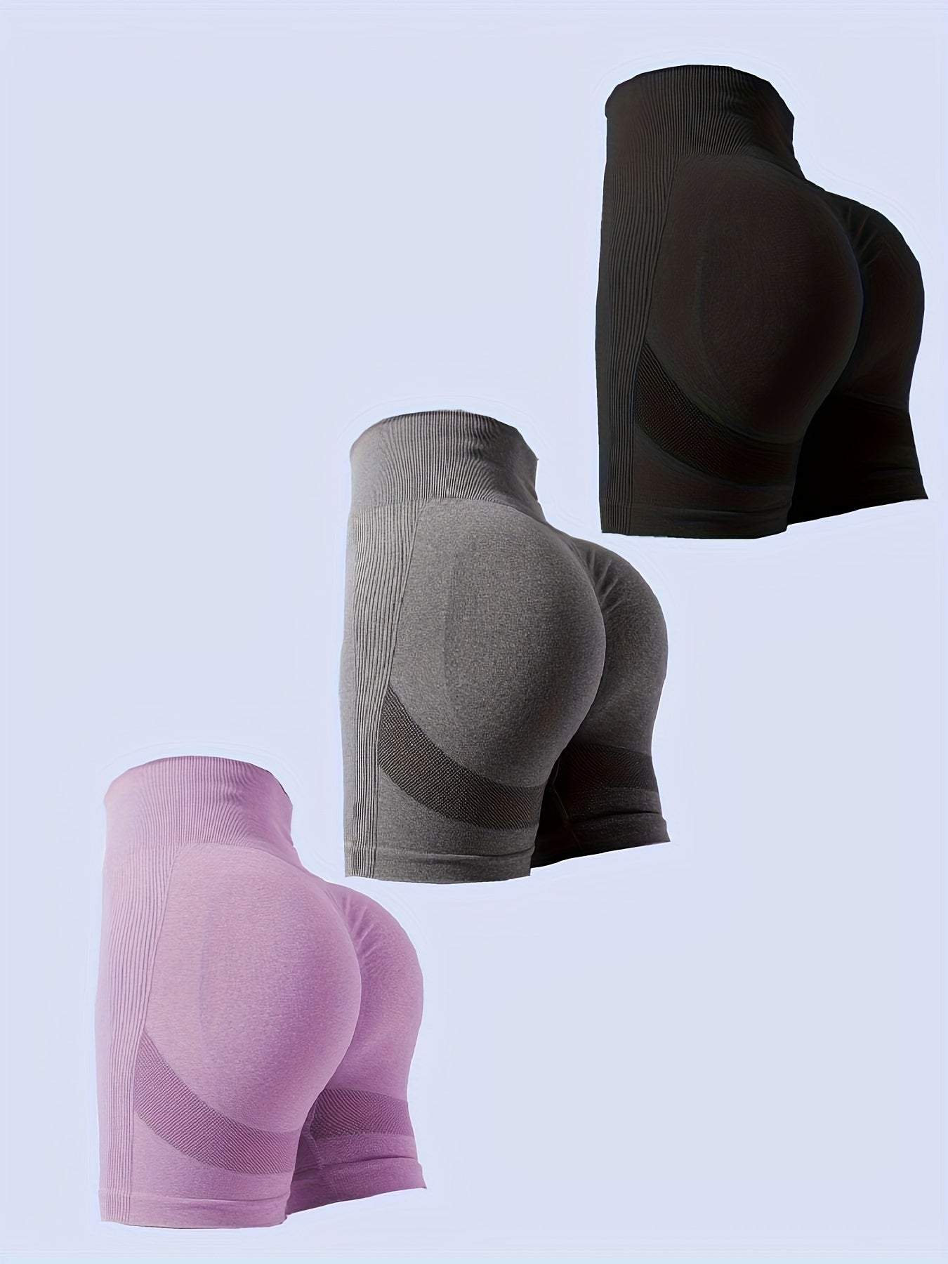 High Waist Yoga Sports Shorts Seamless Running Workout Women's Activewear