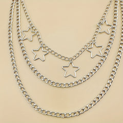 Star 3-Layer Waist Chain Decorative Pant Chain Jeans Trouser Chains