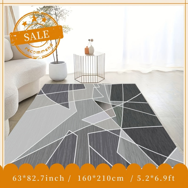 Geometric Area Rug Soft Fluffy Carpet for Living Room and Bedroom