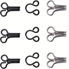 40 Double Seam Hook Eye Buckles for Clothes Pants Skirts DIY Crafts