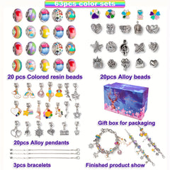112pcs Bracelet Making Kit DIY Craft Set for Girls Jewelry Gift