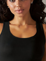 Ribbed Round Neck Tank Top