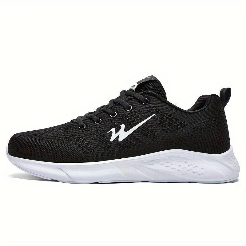Men's Breathable Woven Sneakers Non Slip Soft Sole Shoe