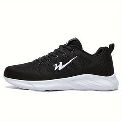Men's Breathable Woven Sneakers Non Slip Soft Sole Shoe