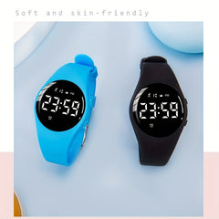 Waterproof Vibrating Alarm Clock Digital Wrist Watch for Kids