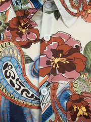 Boho Style Print Men's Casual Short Sleeve Shirt