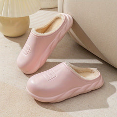 Plush Lined Waterproof Slippers for Women