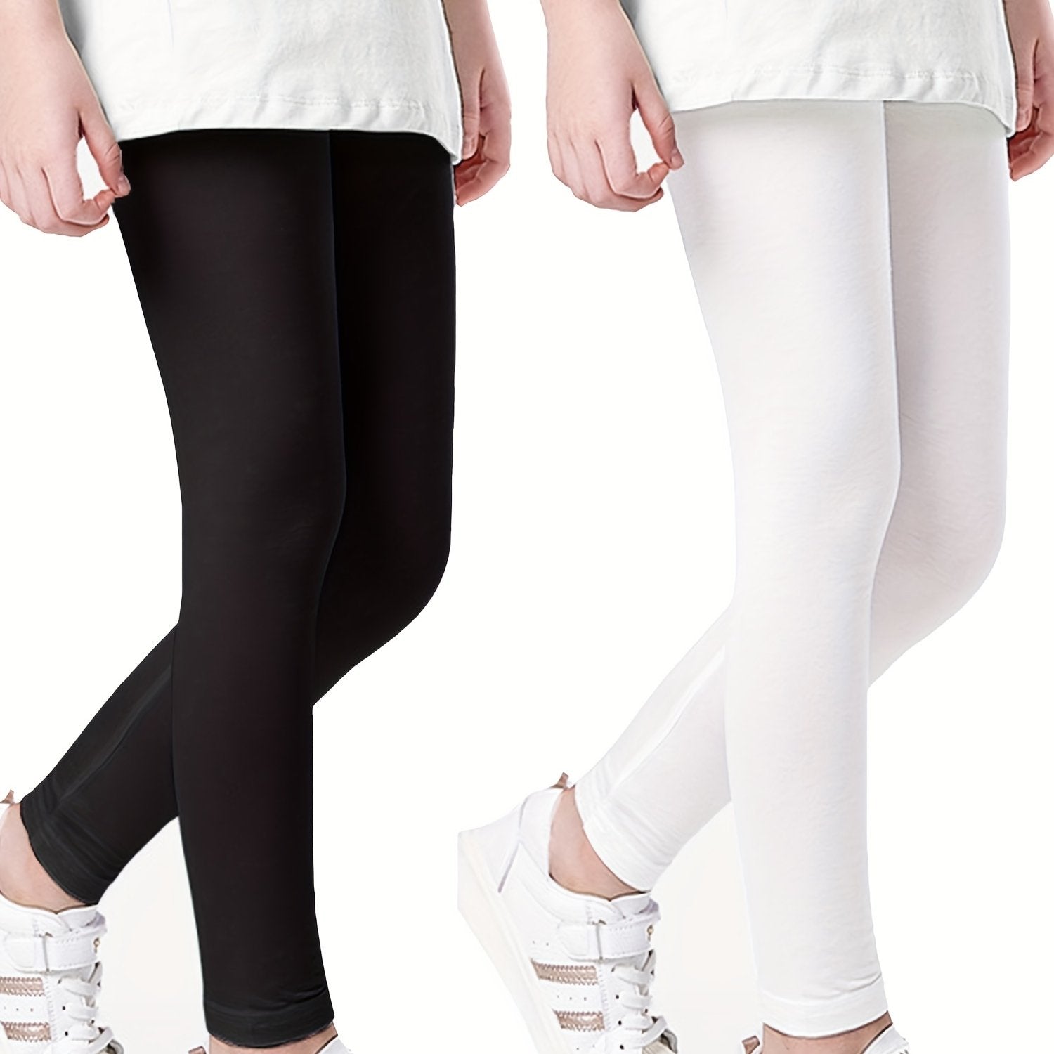 Girls Stretch Athletic Leggings High Waist Yoga Pants Kids Spring Clothes