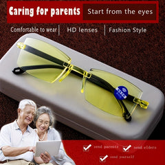 Men's Night Vision Glasses Anti Glare Reading Glasses