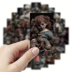 60pcs Horror Doll Graffiti Stickers Waterproof DIY Creative Toys