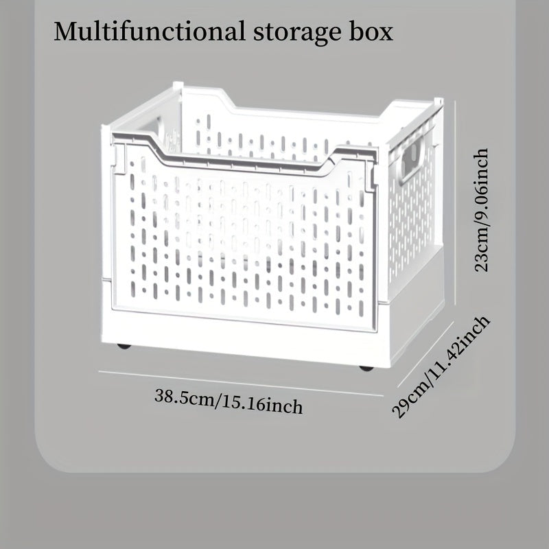 1pc Snack Storage Box Organization Basket Plastic Desk Desktop Storage Box