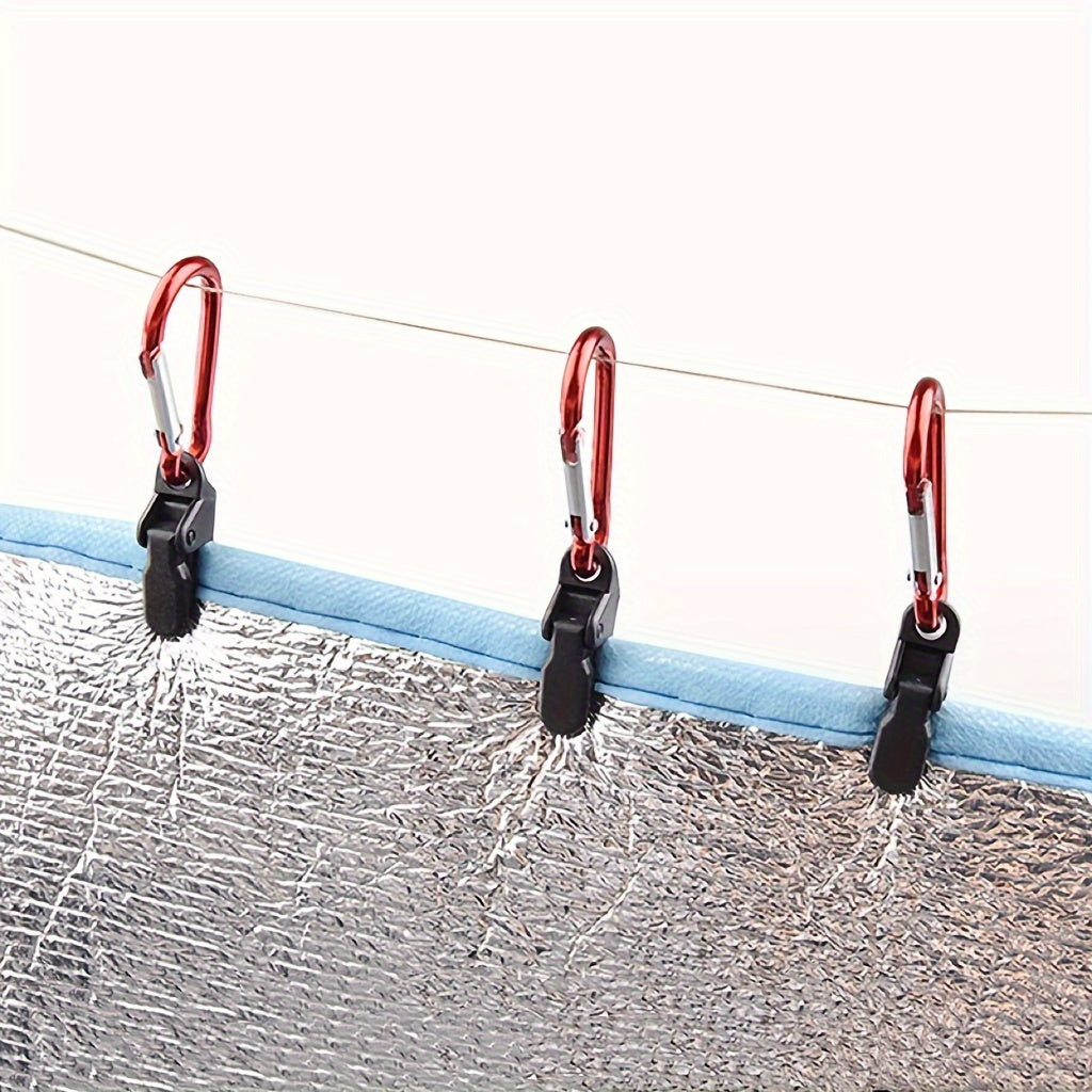 10pcs Windproof Canopy Clips Tent Buckle Tarp Clip Camping Accessories