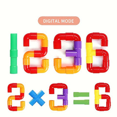 72pcs Pipeline Splicing Blocks DIY Puzzle Toy