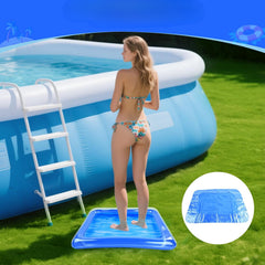 2pcs Durable PVC Inflatable Pool 58 Portable Square Sand Tray