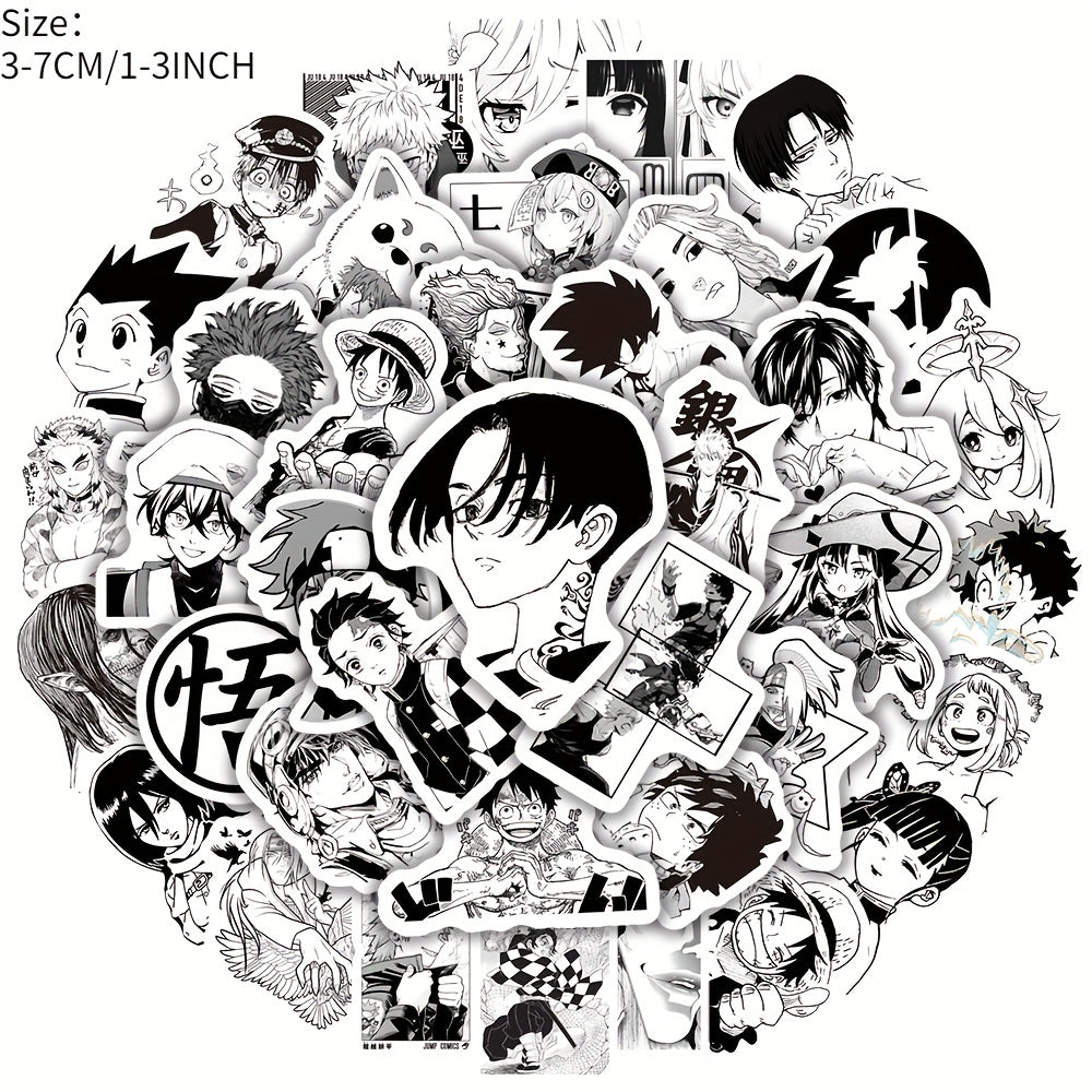 50pcs Anime Series Graffiti Stickers for Phone Laptop Waterproof Decorative